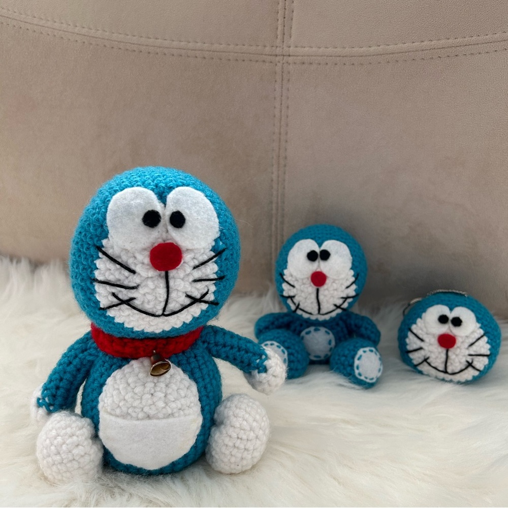 LIMITED SPECIAL Bundle of 3 Handmade Doraemon